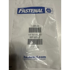 StrongHold 1/2"Dia 0.548"Free OD Phosphate C/S Int Retaining Ring Pack Of 15