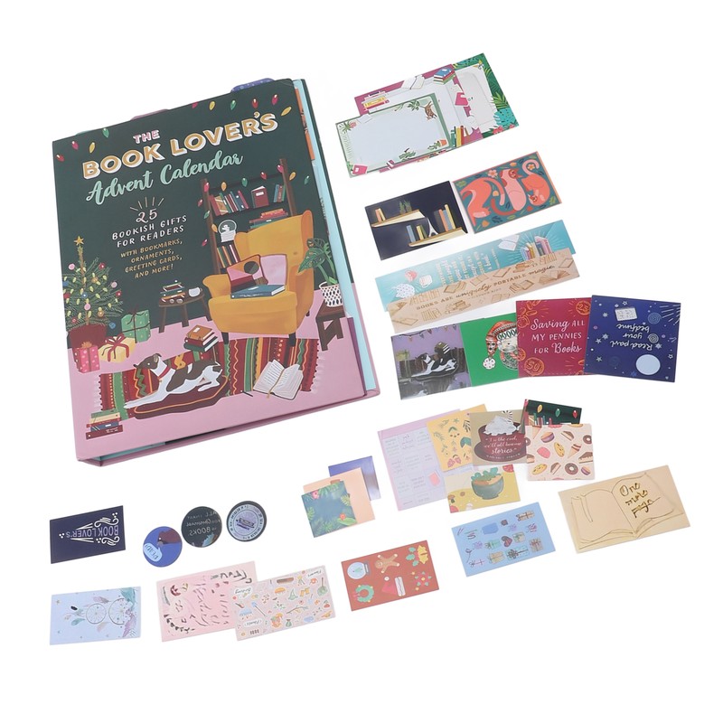 Book Lovers Advent Calendar Unique Countdown with 25 Bags Book