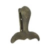 Cast Iron Whale Tail Door Knocker Bronze Decorative Coastal Accent Nautical Decor