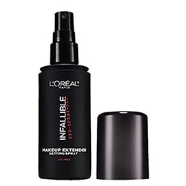 Extensor de maquillaje L'Oréal Paris, spray fijador, tamaño de viaje de 1.0 onza líquida