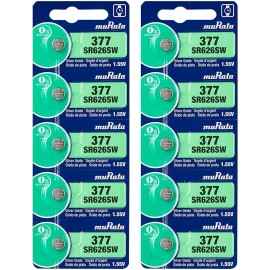 MURATA / SONY 377 SR626SW (10 piece) SR626 V377 Watch Battery USA seller