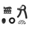 Hand Grip Strengthener Kit Elastic Silicone Skin Friendly Portable Forearm