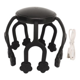 Electric Scalp Massager 10 Vibrating Contacts USB Rechargeable Cordless Portable Head Scratcher for Stress Fatigue Relief