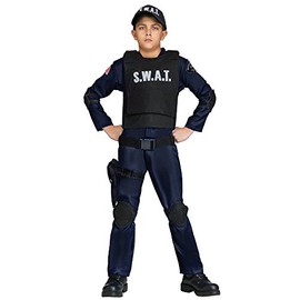 Fun World Big Boy's Med/S.W.A.T.Commando Childrens Costume, Medium, Multicolor