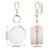 Hmxpls Portable Ring Holder Keychain, Mini Sports Jewelry Holder Box,