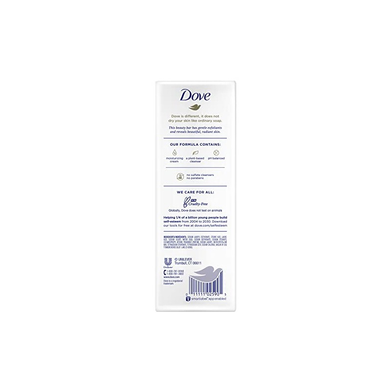 Dove Beauty Bar More Moisturizing Than Bar Soap Gentle Exfoliating