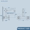 Airuida Wall Mounted 8 Inch Center Kitchen Sink Faucet Commercial