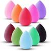 Beauty Makeup Sponges，9Pcs Makeup Sponge Blenders Beauty Sponges Egg Shaped
