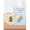 MaMeMi Wooden Heart for Boys with Guardian Angel for Birth