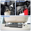 2Pcs Double Hook Purse Hook Car Storage Headrest, Car Seat