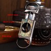 KEENSUN Zinc Alloy V-Cut Cigar Cutter (60 Ring Gauge), Gun