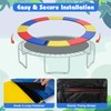 GYMAX Trampoline Spring Cover, Universal 8/10/12/14/15/16FT Trampoline Pads with Hook