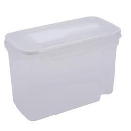 Kitchen Details 2 Pack Cereal Container with Scooper | Medium | Large | Airtight | Food Tin | Keeps Fresh | Kitchen & Pantry Storage Organizers | Clear