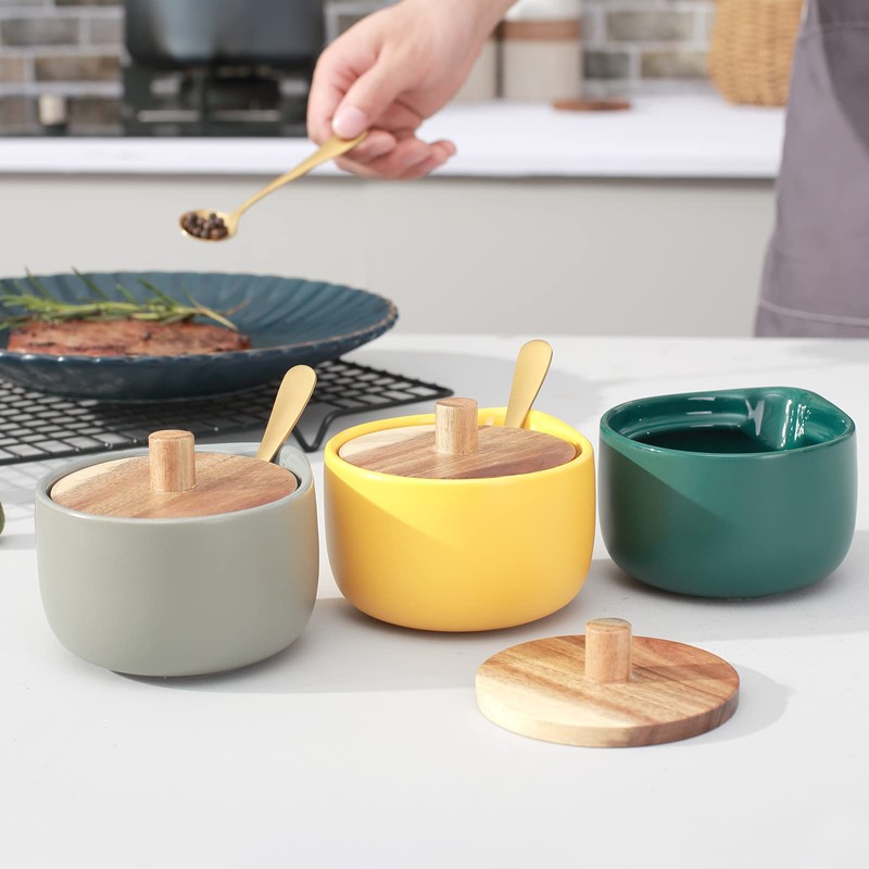 everous Salt Box base grey color Salt Cellar Elegant Design