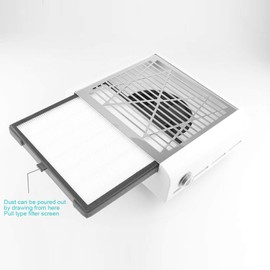 DIWR Nail Dust Collector Filter, Nail Dust Machine Filter Fan Nail Dust Vacuum Machine Filter for Home Nail Salon
