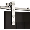 TSMST 4FT Stainless Steel Sliding Barn Door Hardware Kit for