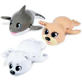 Tub Works Wind Up Swimming Baby & Toddler Bath Toys, Arctic 3 Pack - Perfect for an Arctic Adventure!