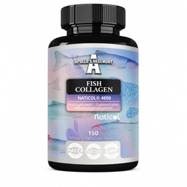 Marine Collagen Peptides NatiCol® - 3000 mg per Serving - 150 Capsules - 1 Month Supply - Fish Collagen Protein for Healthy Skin, Joints and Hair - by Apollo's Hegemony