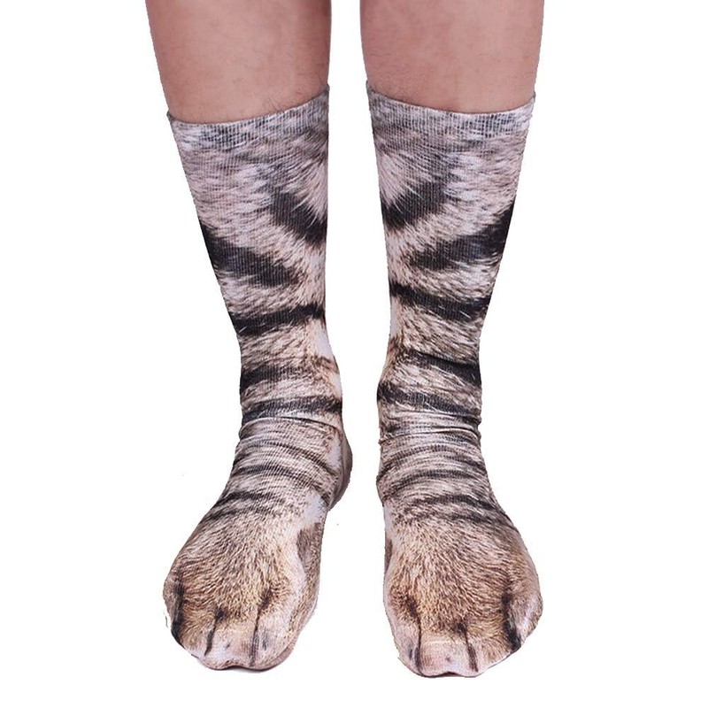 xywlwoer Animal Paw Socks Funny White Elephant Gifts for Adults,Novelty