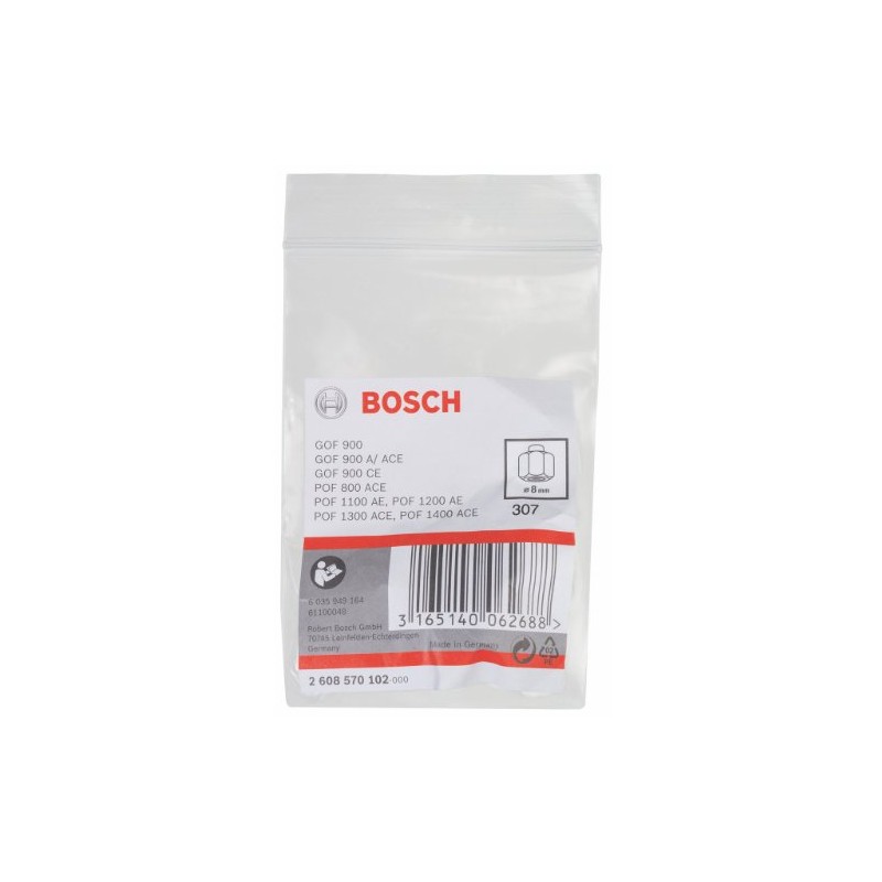 Bosch 2608570102 Collet/Nut Set for Bosch Routers