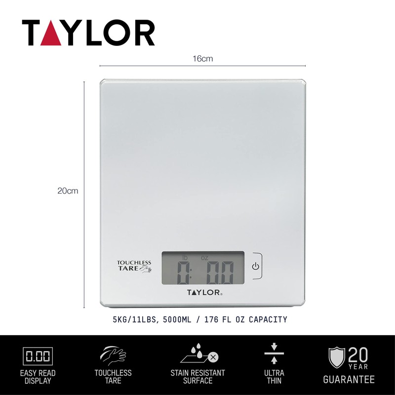 Taylor 3-Piece Kitchen Measuring Tools Set in Gift Box, Black