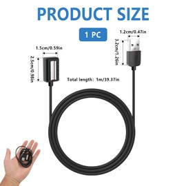 Annlpoy 1 x Compatible with Charger for Suunto Spartan Ultra HR, Spartan Sport Wrist HR, Suunto 9, Suunto D5, Suunto EON Core - 100 cm Smartwatch Accessories, Quick Charge Function, Safe Charging