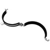 H&C VENT Galvanised Pipe Clamp Diameter 160 mm with Rubber