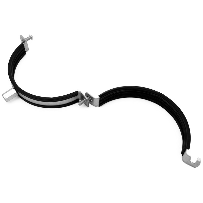 H&C VENT Galvanised Pipe Clamp Diameter 160 mm with Rubber