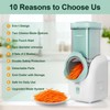 Upgraded 8-in-1 Electric Cheese Grater & Electric Cheese Shredder with