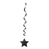 26" Hanging Black Star Decorations, 3ct