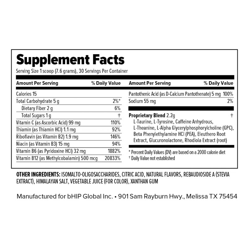 BHIP b:charged Vitamin Energy Blend