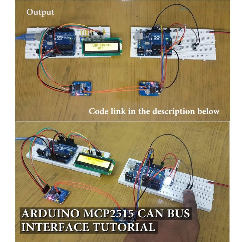 Youmile 2pcs MCP2515 CAN Bus Module DC 5V TJA1050 Behavior