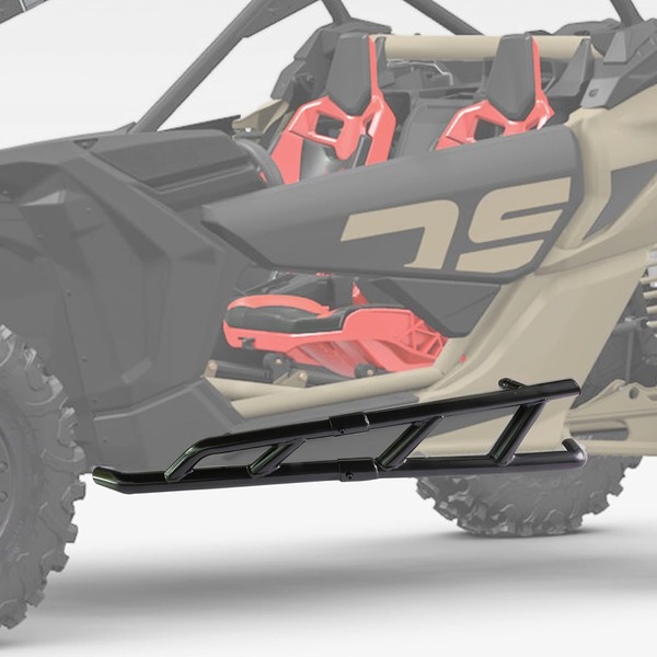 Nerf Bars Rock Sliders for Can Am X3 Turbo R RR 17-23, SAUTVS Combined Side Bumper Protector Guard Side Steps Nerf Bars Tree Kickers for Can-Am Maverick X3 Turbo R RR 2017-2023 Accessories -2 Seaters