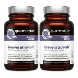 Quality of Life Resveratrol SR 150mg, 2 units, 30 tablets / 퀄리티오브라이프 레스베라트롤 SR 150mg, 2개, 30정