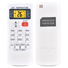 Air Conditioner Replacement Remote Control for AUX YKR-H/102E YKR-H/002E YKR-H/006E YK-H/132E, for Honeywell HL14CESWG, for COSTWAY 12000BTU Mini Split Air Conditioner