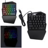 One Handed Gaming Keyboard USB Wired RGB Backlit 35 Keys