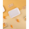 DELLING 8 Inch Rectangular Appetizer Plates, Salad Plates Set, Ceramic