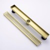 12 Inch Linear Shower Drain Bathroom Kitchen Golden Floor Drain