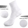 COOPLUS Calcetines deportivos de algodón para mujer, 6 pares, 6