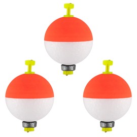 Dr.Fish 10 Pack Weighted Fishing Bobbers Snap-on Spring Floats EVA Foam Push Button Clip on Line Floats Fly Fishing Trout Bass Crappie Catfish 0.74"