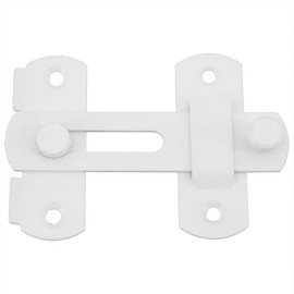 EMS9001W Stainless Steel Door Latch SAYAYO Latch Small Sliding Door Lock White Door Lock Flip Latch with Fixed Screw, Gate Latch for Gate, Window, Bedroom