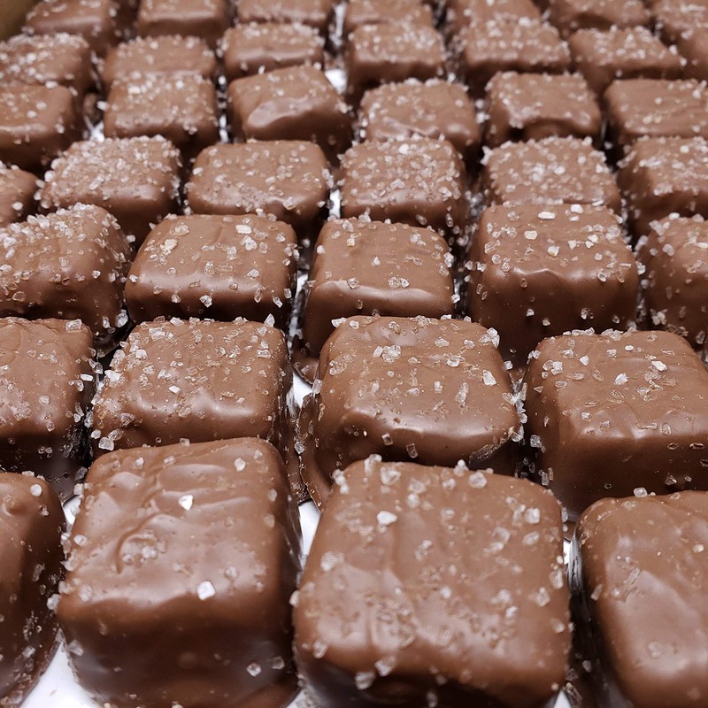 Candy Retailer Milk Chocolate Sea Salt Caramels 1lb