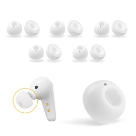 Hearing Aids Ear Tips for Kingwell Replacements, Kingwell Hard Silicone Vented Ear Tips (L Size 10 pcs), Hearing Aid Domes for Kingwell Hearing Aid Supplies (Vented-L)