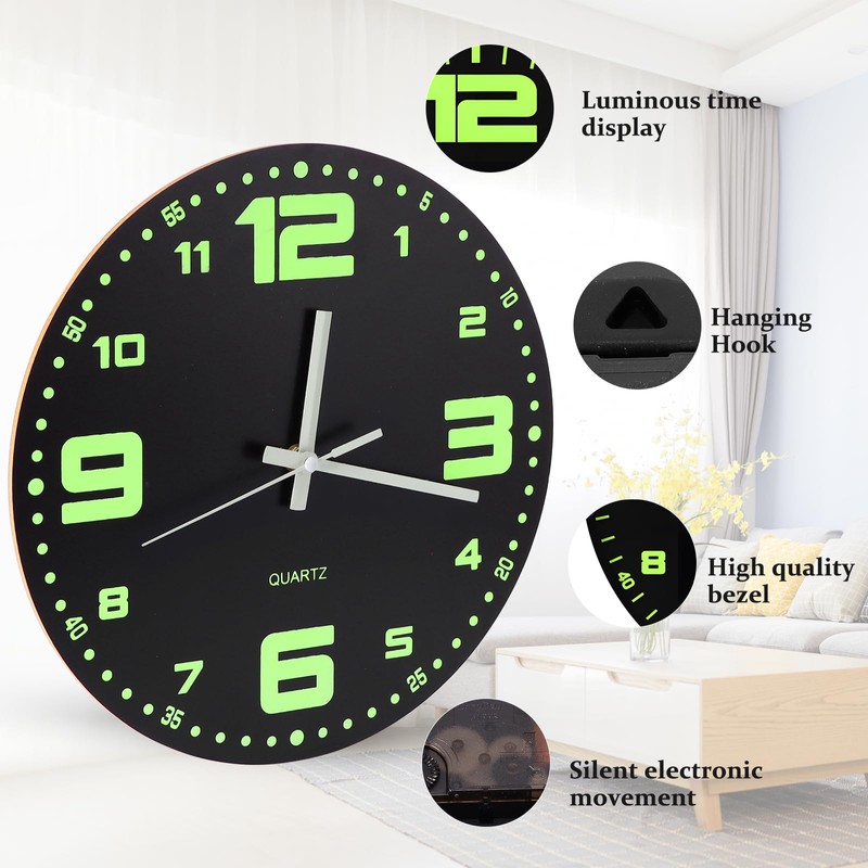 Wowlela Wooden Wall Clock