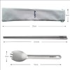 Archi's Titanium Square Chopsticks + Sparking Spoon Set, Plate, Bowl,