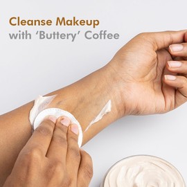 mCaffeine Coffee Face Cleansing Butter - Shea Butter and Coconut Oil Infused - Non-Greasy Oil Cleanser - Suitable for All Skin Types - 100 g