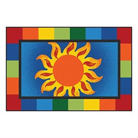 Carpets for Kids KID$Value Rugs 36.14 Sunny Day Value Play Rug 3ft x 4ft 6in Rectangle Blue