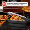JESUS Caja de pizza de silicona triangular plegable con 5