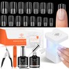 modelones Gel Nail Kit, Upgrade 15Sizes Gel Nail Tips Short
