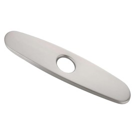 Sink Hole Cover Deck Plate, Faucet Escutcheon Plate for 1 or 3 Hole Bathroom or Kitchen Sink Faucet Mixer Tap, Stainless Steel Deck Escutcheon, Brushed Cover Deck Plate